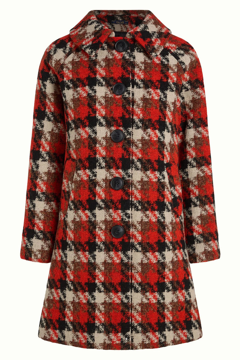 King Louie Betty Coat Ashby Check