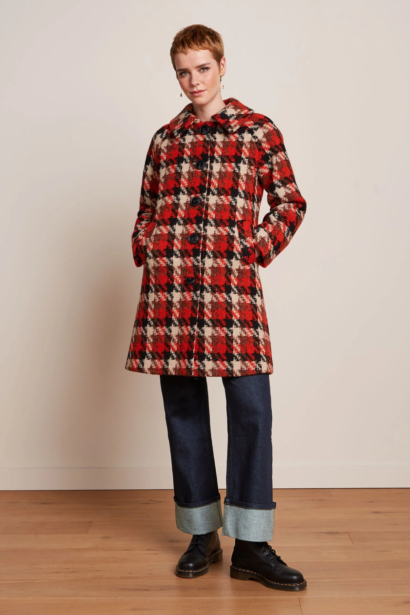 King Louie Betty Coat Ashby Check