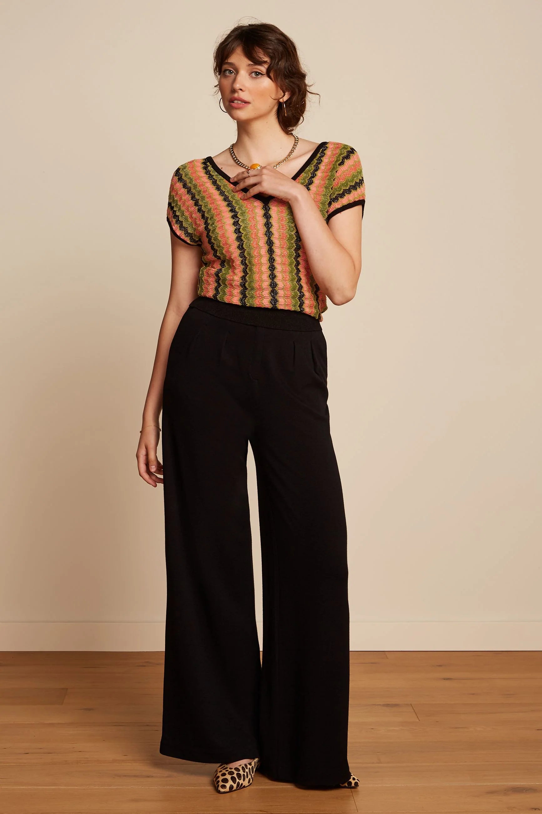 King Louie Fintan Pants Milano Crepe Black