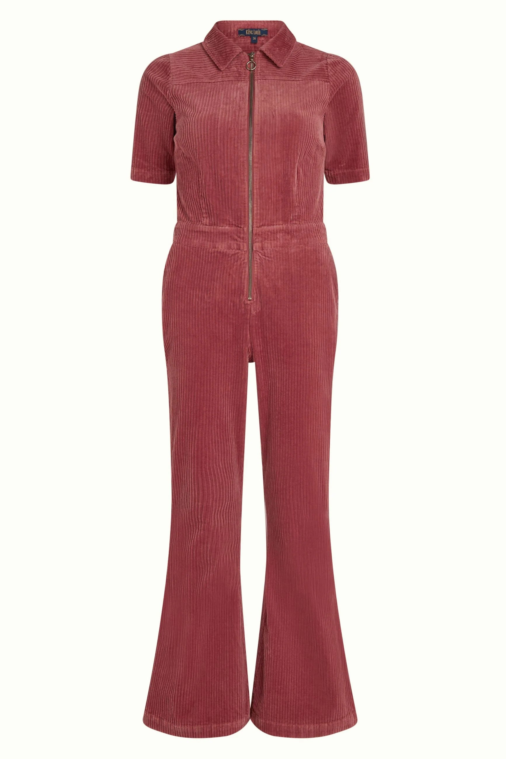 King Louie Garbo Flare Jumpsuit Corduroy
