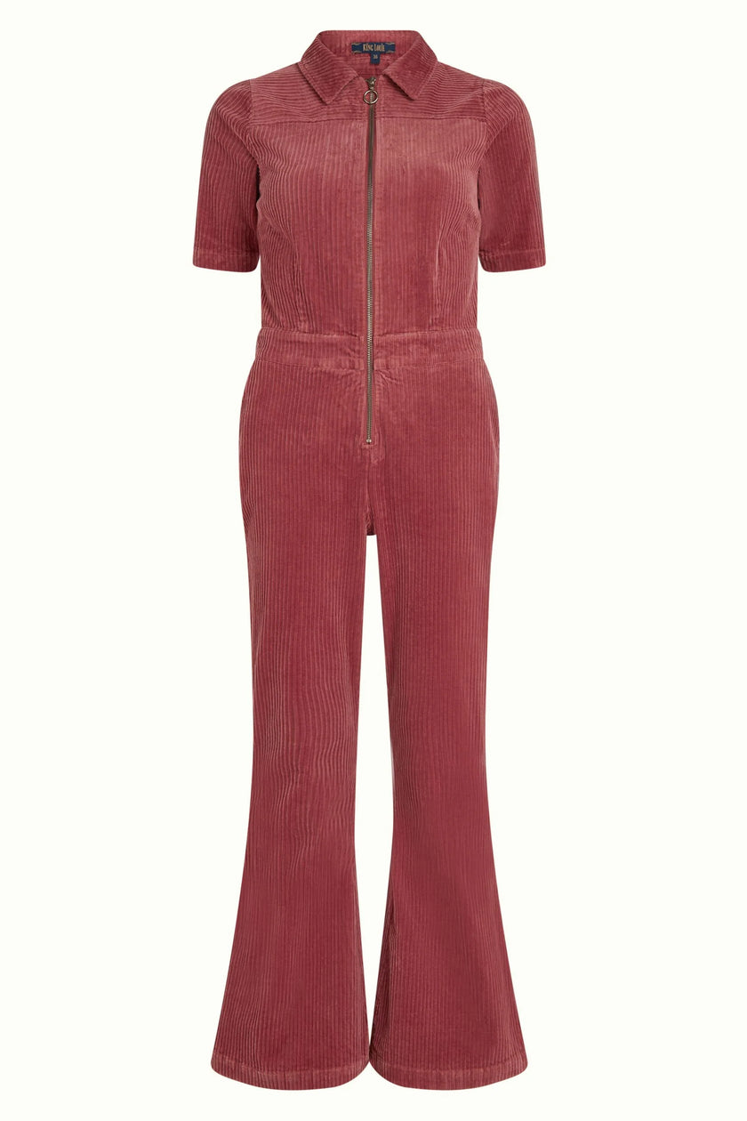 King Louie Garbo Flare Jumpsuit Corduroy