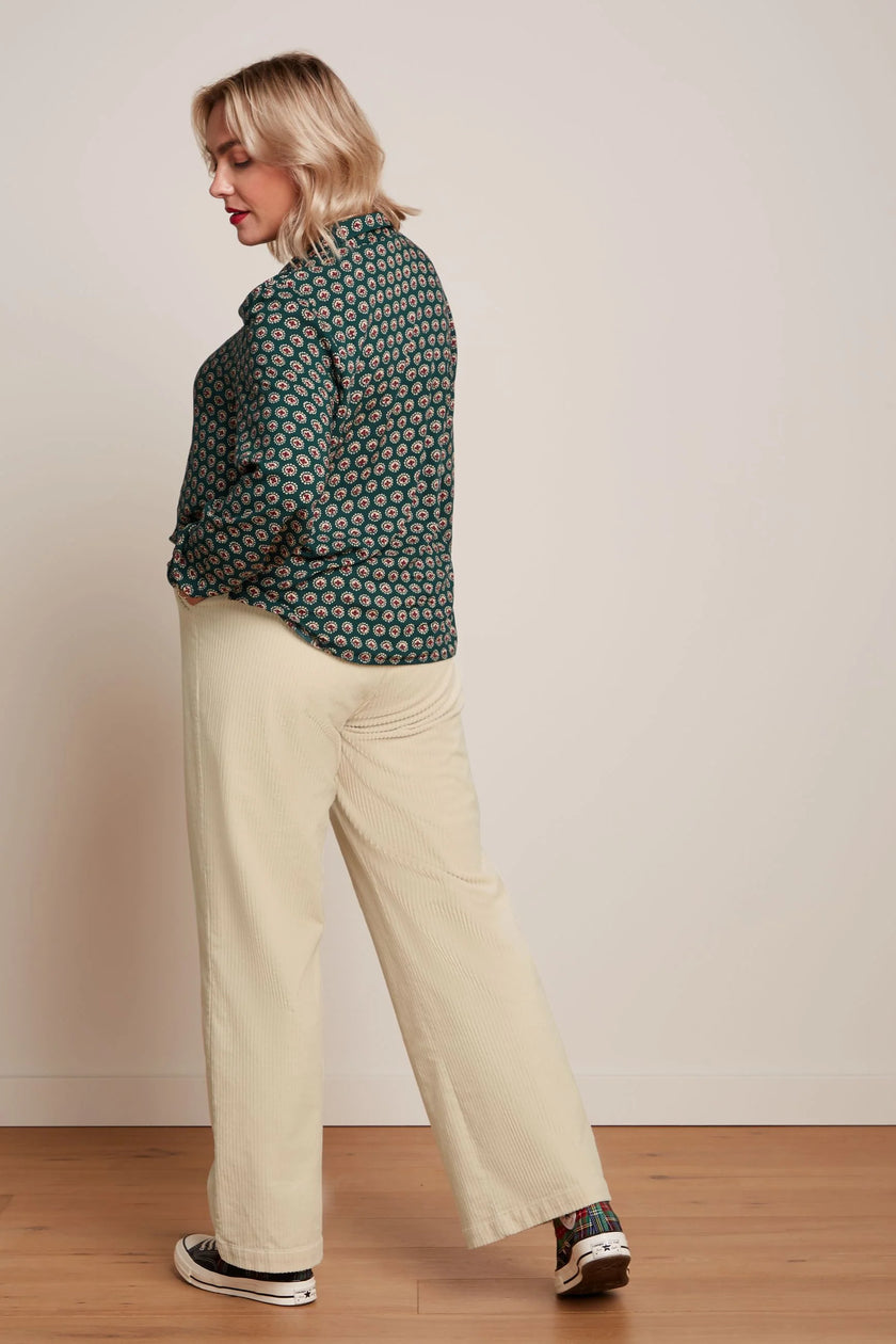 King Louie Marcie Pants Ivory Corduroy