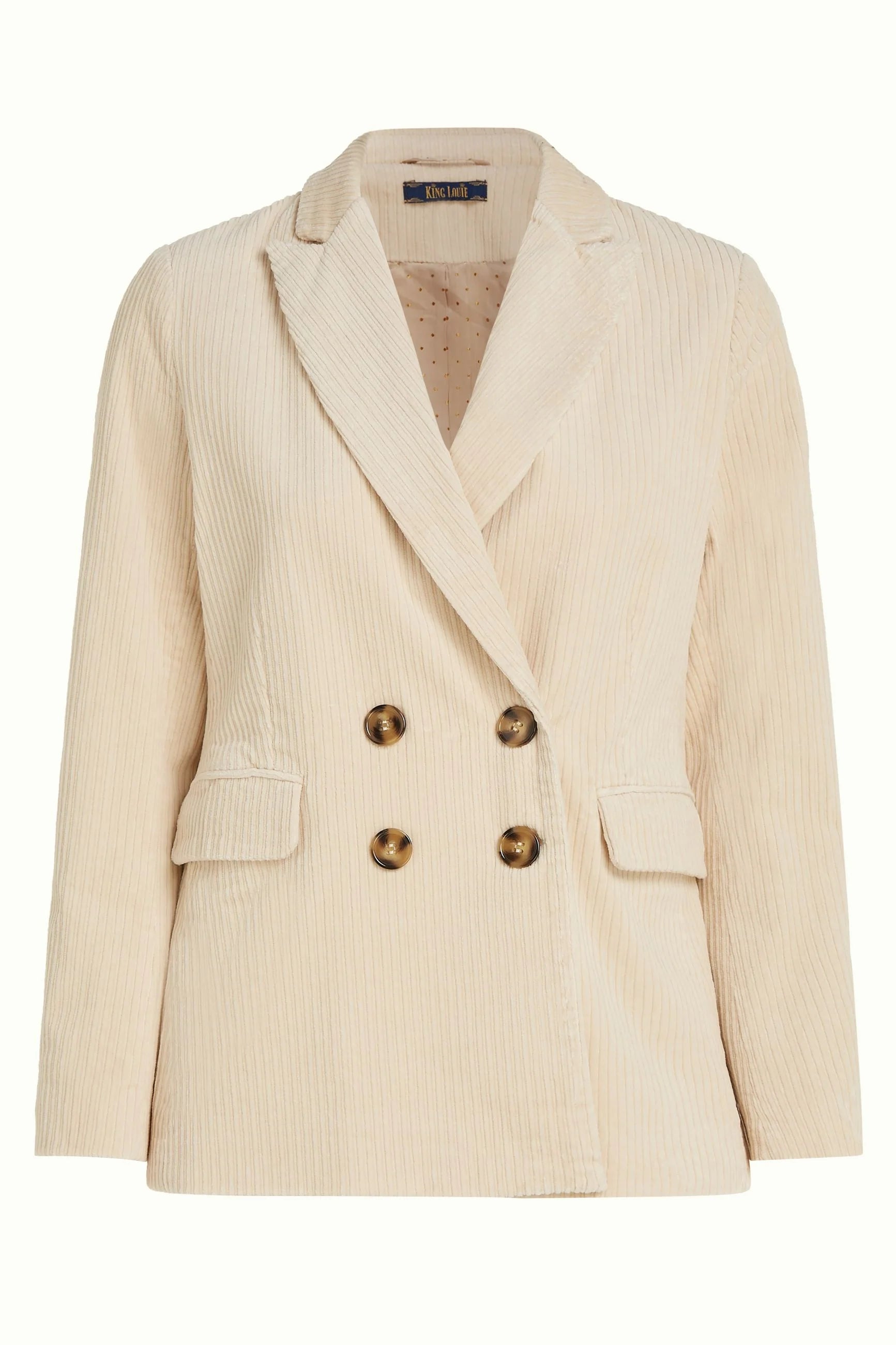 King Louie Tina Blazer Ivory Corduroy