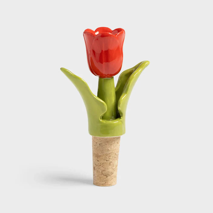 &klevering Amsterdam Bottle Stopper Tulip Red