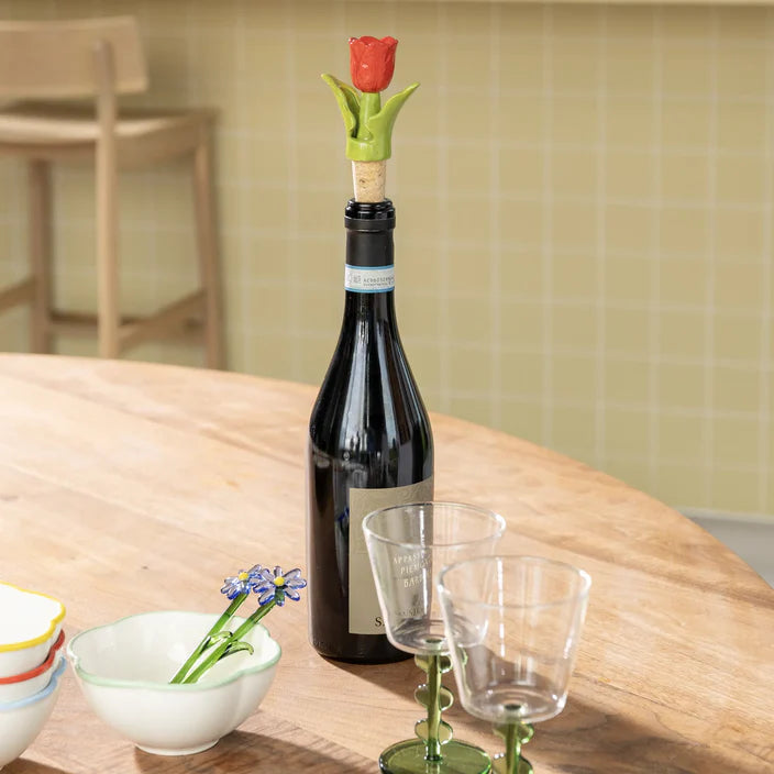 &klevering Amsterdam Bottle Stopper Tulip Red
