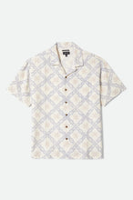 Load image into Gallery viewer, Brixton Bunker Slub SS Shirt Off White/Blue Tile
