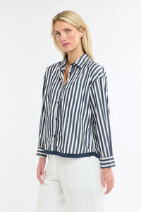 365 Days Sydney Stripe Shirt White/Navy