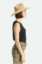 Load image into Gallery viewer, Brixton Houston Straw Cowboy Hat Natural
