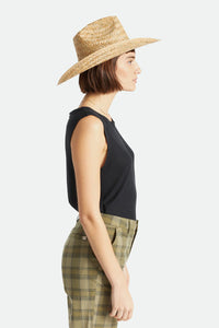 Brixton Houston Straw Cowboy Hat Natural