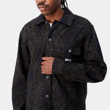 Load image into Gallery viewer, Carhartt WIP L/S Charter Shirt Paisley Print, Plant
