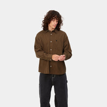 Load image into Gallery viewer, Carhartt WIP L/S Kyle Shirt Drake Stripe - Ham Brown/Black
