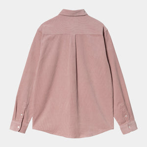 Carhartt WIP L/S Madison Fine Cord Shirt Glassy Pink / Wax