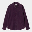 Carhartt WIP L/S Madison Fine Cord Shirt Huckleberry / Wax
