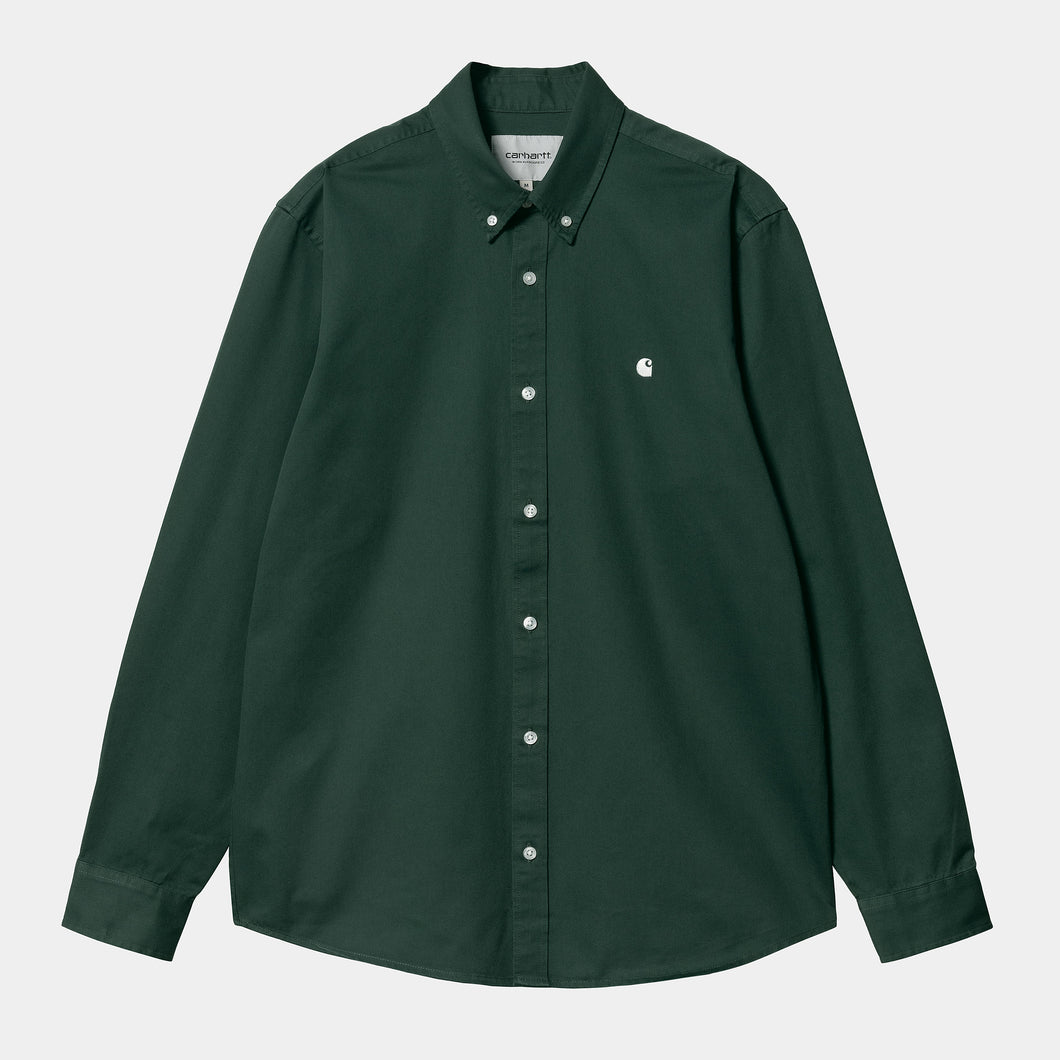 Carhartt WIP L/S Madison Shirt Discovery Green/Wax