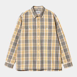 Carhartt WIP L/S Mandlik Shirt Mandlik Check, Natural