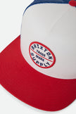 Brixton Oath MP Trucker Hat White/Midnight Blue/Adrenaline