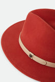 Brixton Messer Fedora Red Earth/Wax Paper