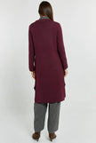 Betty Basics Lana Coatigan Wine Red