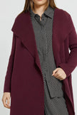 Betty Basics Lana Coatigan Wine Red