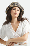 Brixton Redding Packable Straw Bucket Hat Black/Natural