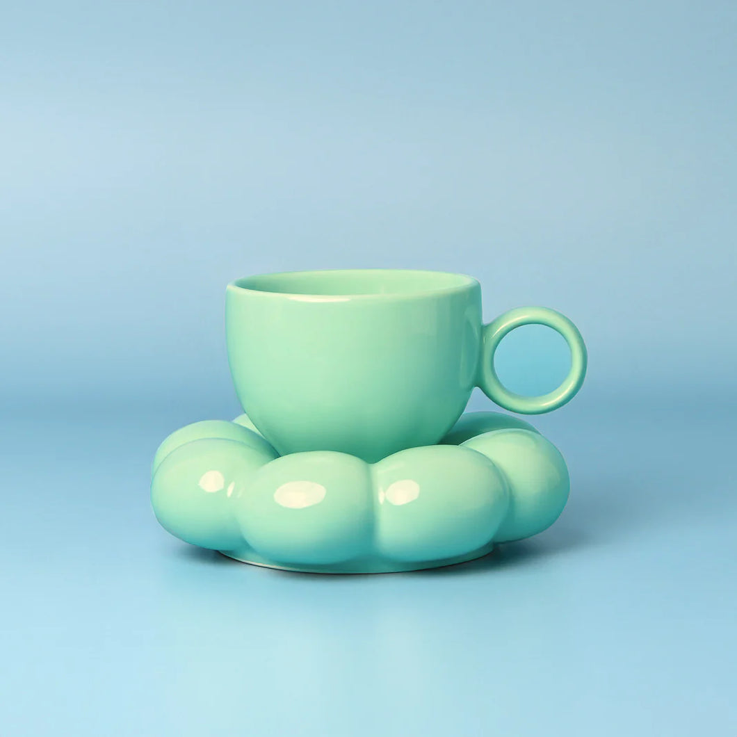 Sage & Cooper Lottie Mug & Saucer Blue