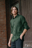 Hemp Clothing Australia Heritage Shirt Army Green