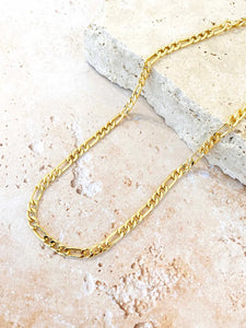 Lustre & Sage Maje Figaro 18k Gold Plated Necklace