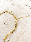 Lustre & Sage Maje Figaro 18k Gold Plated Necklace
