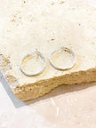 Lustre & Sage Classic 30mm Sterling Silver Plated Hoops