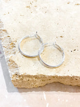 Load image into Gallery viewer, Lustre &amp; Sage Classic 30mm Sterling Silver Plated Hoops
