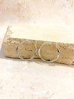 Lustre & Sage Classic 30mm Sterling Silver Plated Hoops