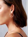 Lustre & Sage Classic 30mm Sterling Silver Plated Hoops