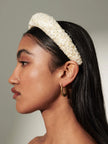 Lustre & Sage Swirl Coil 18k Gold Plated Earrings