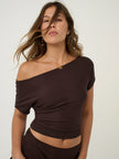 Lustre & Sage Voyager Tiger Eye Necklace Gold