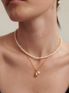 Lustre & Sage Freshwater Pearl Gold Plated Choker