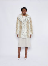 Load image into Gallery viewer, DEA The Label Faux Fur Long Coat Lynx
