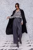 M. A. Dainty Adele Pant Grey/ Beige Stripe
