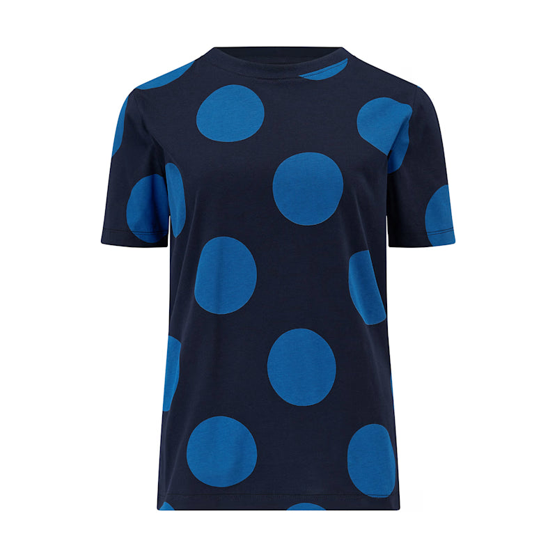 Sugarhill Brighton Maggie T-Shirt Navy/Blue Super Spot