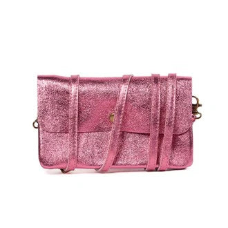Maison Fanli Metallic Clutch Crossbody Bag Candy