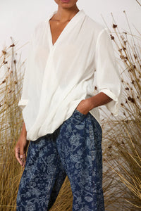 M. A. Dainty Disconnected Pant Floral Denim