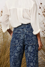 Load image into Gallery viewer, M. A. Dainty Disconnected Pant Floral Denim
