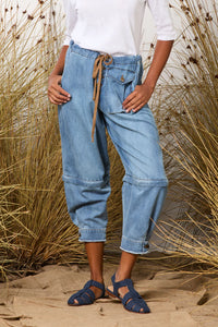 M. A. Dainty Trucker Pant Vintage Wash Denim