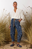 M. A. Dainty Trucker Pant Floral Denim