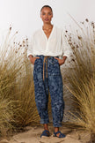 M. A. Dainty Trucker Pant Floral Denim
