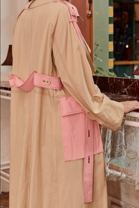 Barry Made Maxwell Trench Camel/Pink