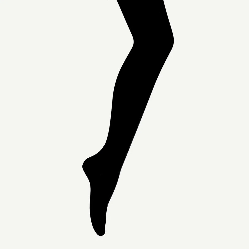 Lamington Merino Wool Textured Knit Tights Black