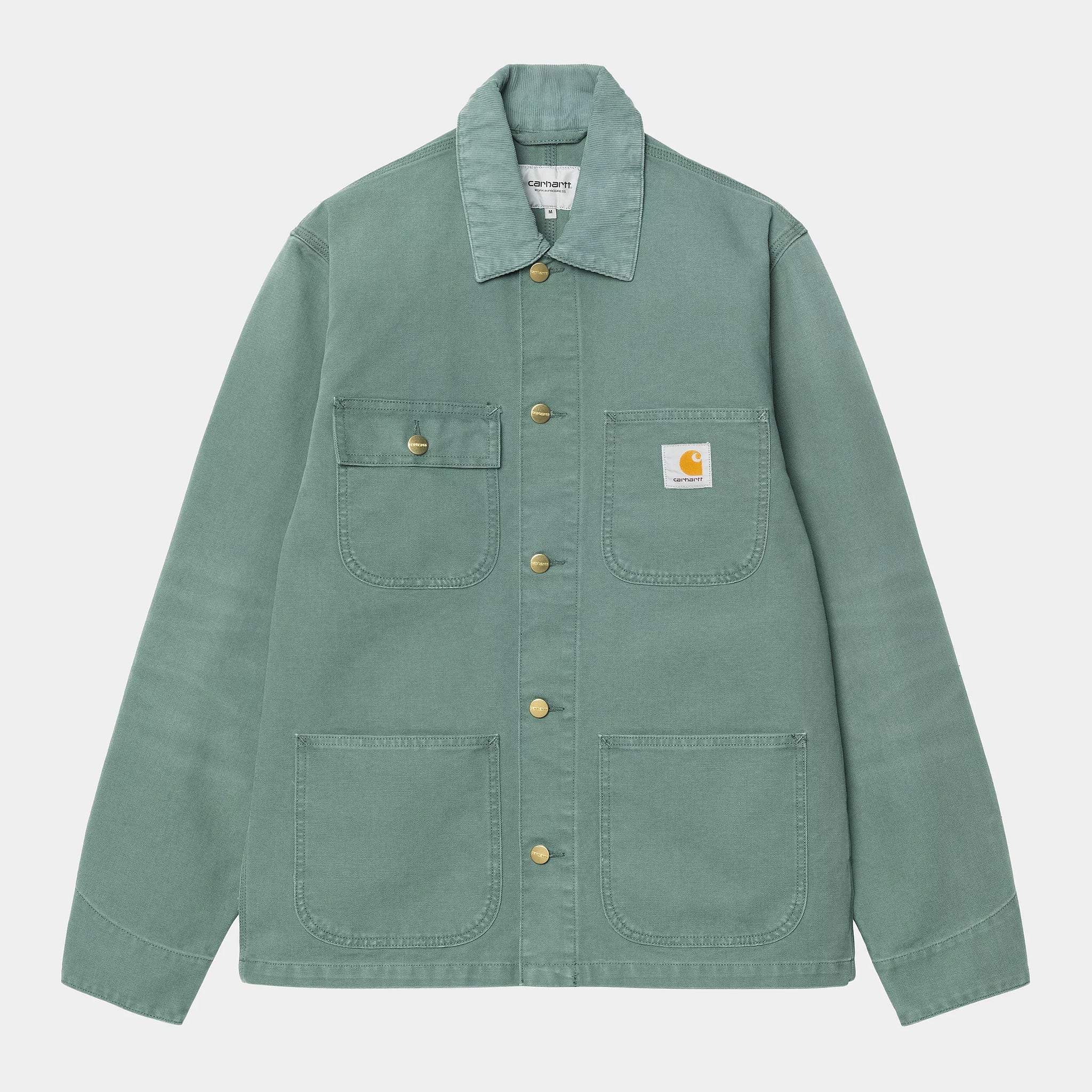 Carhartt WIP Michigan Coat Silver Pine/ Silver Pine (Stone Canvas Carhartt WIP Michigan Coat Silver Pine/ Silver Pine (Stone Canvas