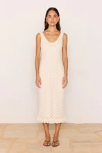 Load image into Gallery viewer, MINKPINK Sabine Pointelle Midi Dress Ivory
