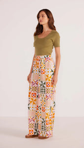 MINKPINK Louisa Wide Leg Pant Mosaic Geo