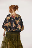 Miss Rose Sister Violet Mitsuko Padded Jacket Midnight Rose Floral